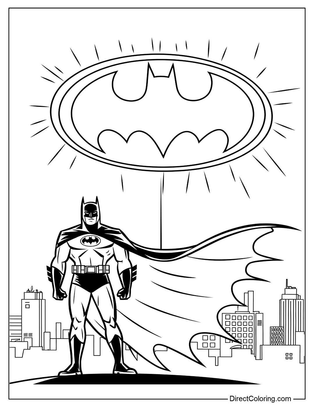 Batman Coloring Page Printable
